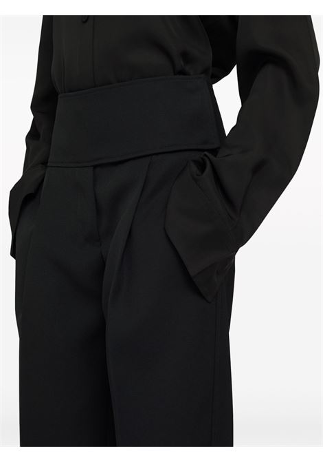 Black high-waist cropped trousers - women JIL SANDER | J52KA0008J40002001